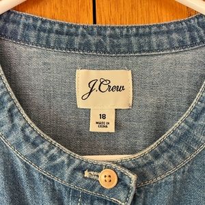J Crew Denim Button Down Dress